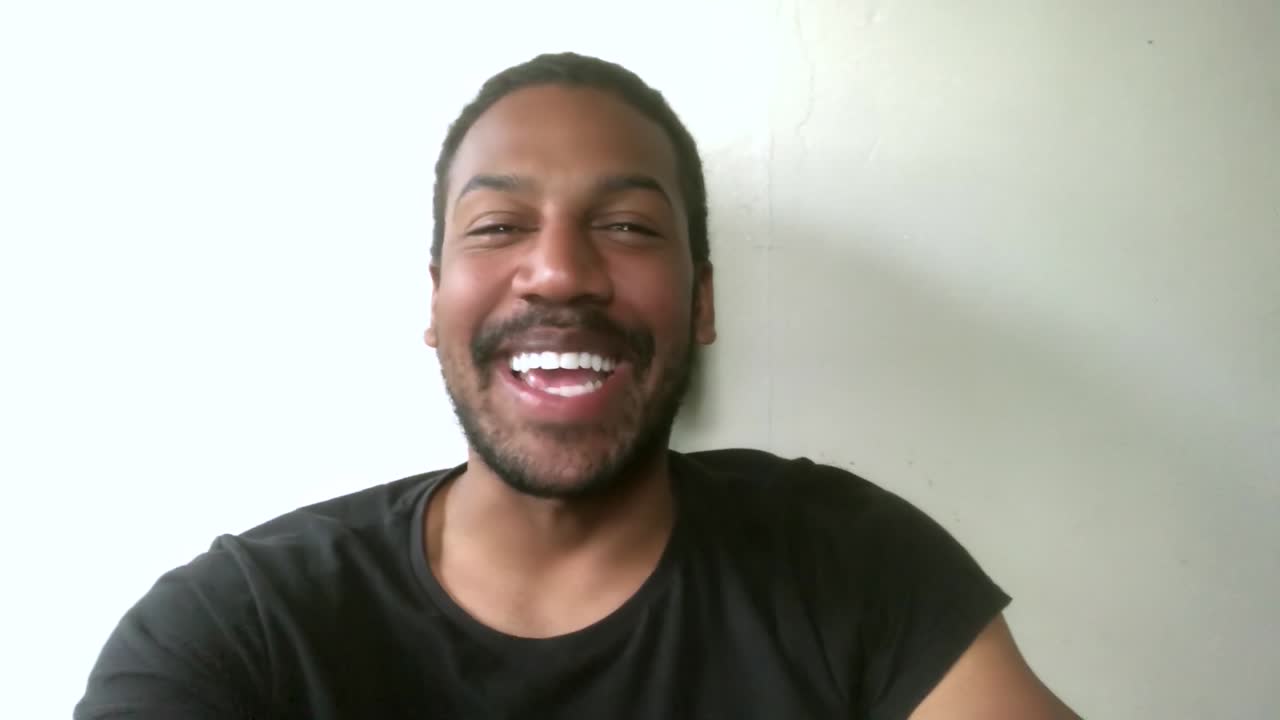 Video Cal Of Man Telling A Funny Story