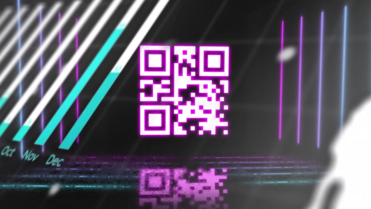Digital QR Code Animation with Data Analytics and Global Network Visualization