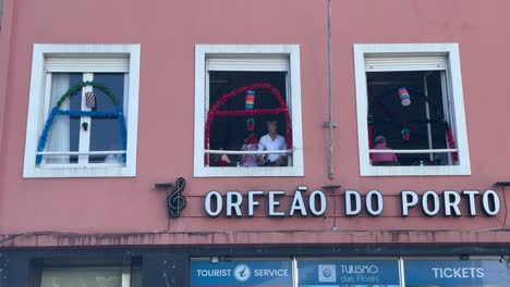 building with decorated windows