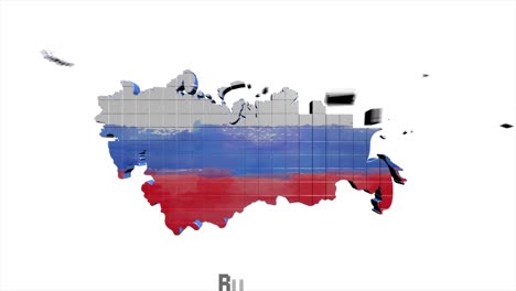 russia map showing up intro by regions 4k animated russia map intro background with countries appearing and fading one by one and camera movement