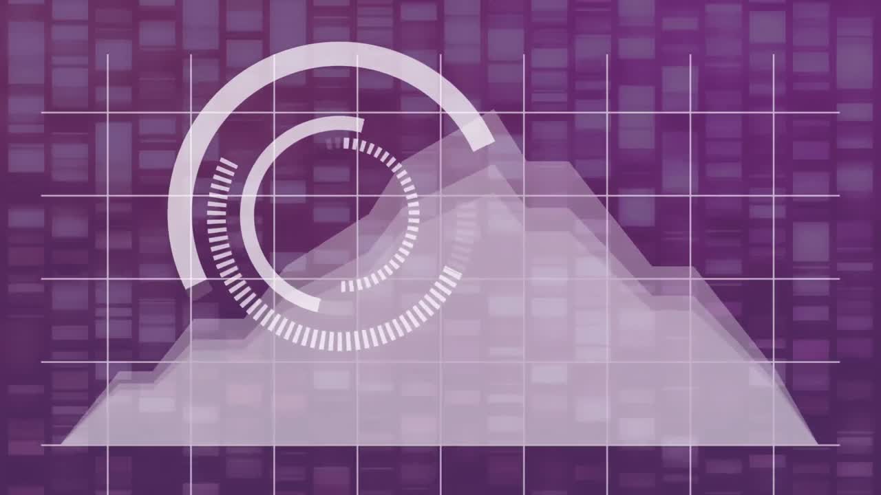gráfico de datos digitales creciendo en un fondo de discoteca