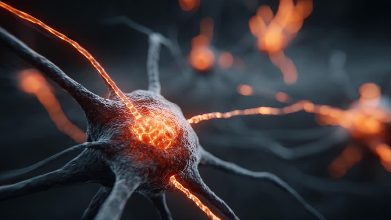 A Close-up Exploration of Neurons Glowing with Energy: The Intricacies of Neural Network Dynamics in a Stunning Visual Presentation