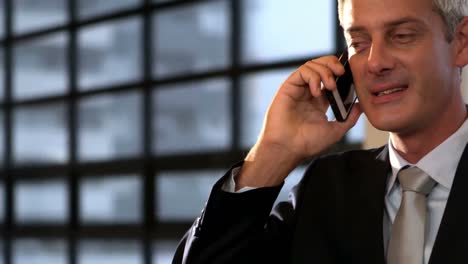 businessman on phone call