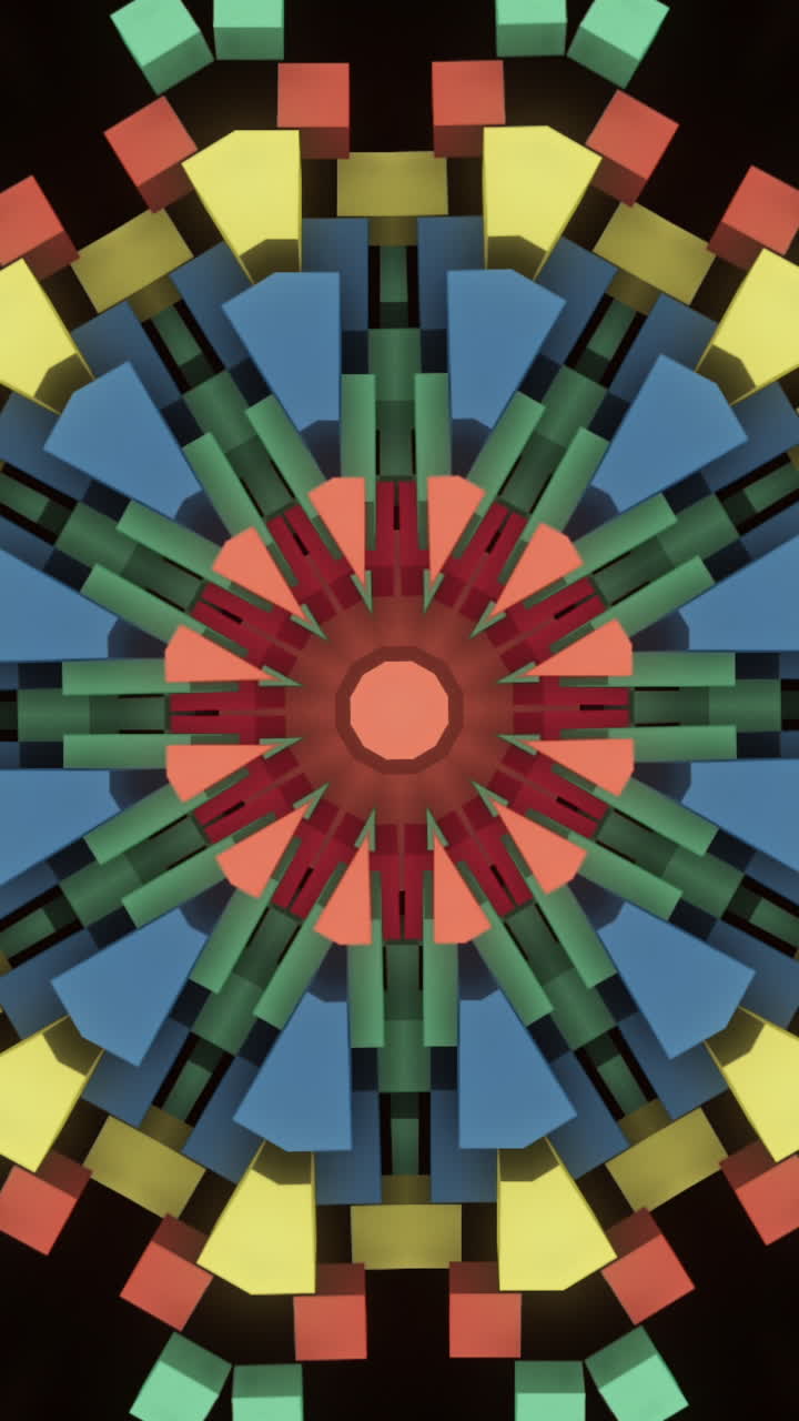 patrón de caleidoscopio geométrico