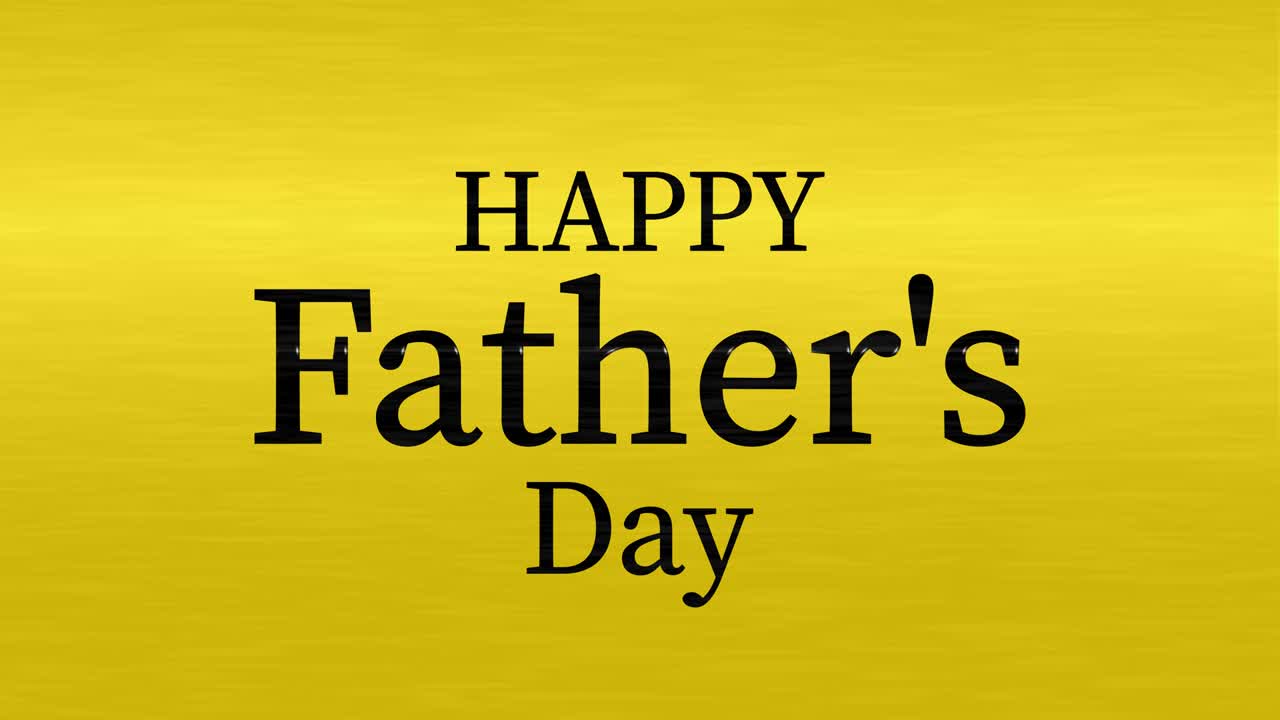 Grafica in movimento con messaggio e regalo per la Festa del Papà.