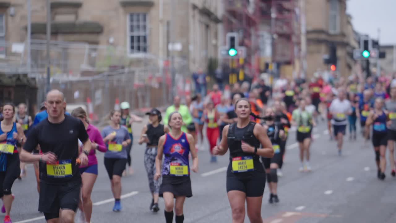Marathon Race in City Street