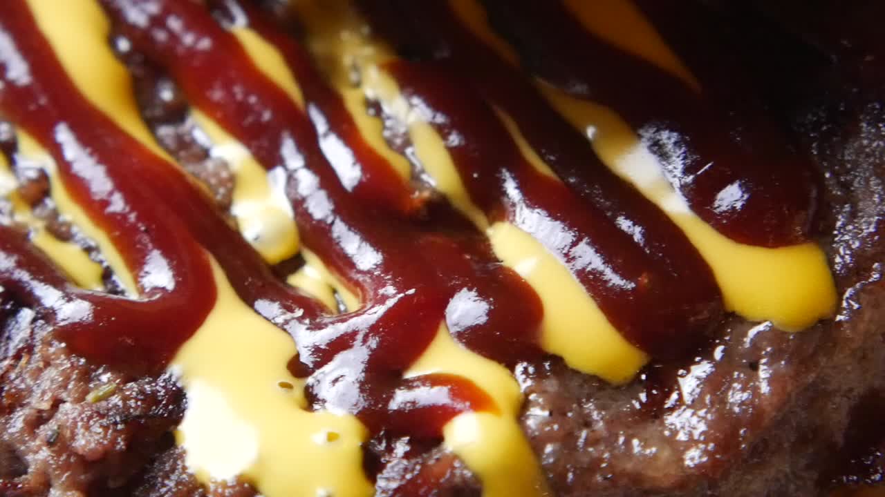 Primo piano di un delizioso hamburger gourmet