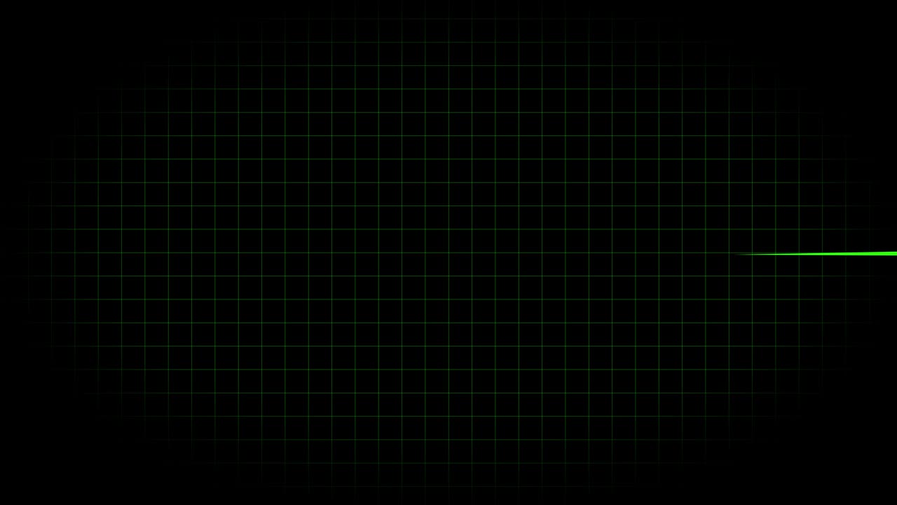 전기 심장 기록 오실로스코프 파동 형태 애니메이션 모션 그래픽