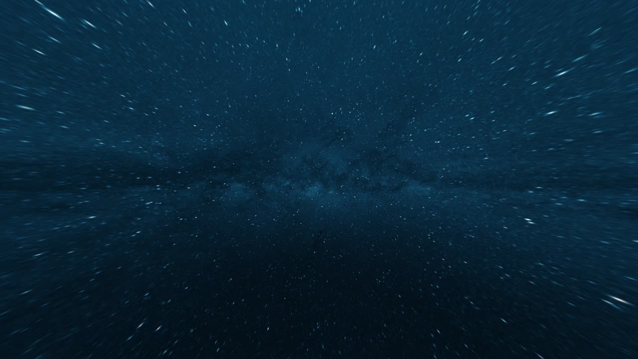 Hyperspace jump, sci-fi animation, scene of overcoming the space