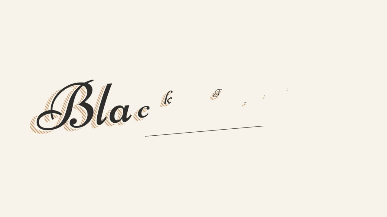 브라운 그라디언트에 검은 금요일 레트로 텍스트