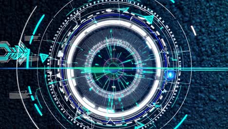 interfaz digital futurista