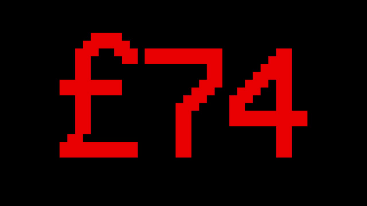 libra roja que sube de 0 a 100 - número de contador digital 0-100 - carga de la barra de progreso con porcentaje - 0-100£ - cuenta desde 100 a 0 - texto rojo