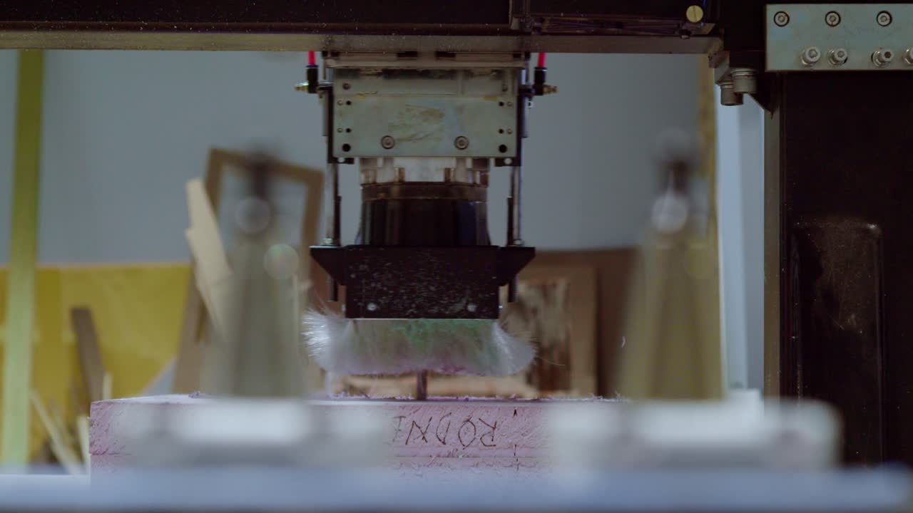 CNC Machine moving left and right