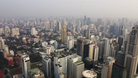 flying over bangkok