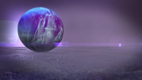 orbe de poder mágico de cristal nublado