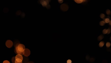 marco de fuegos artificiales desfocados chispas bokeh