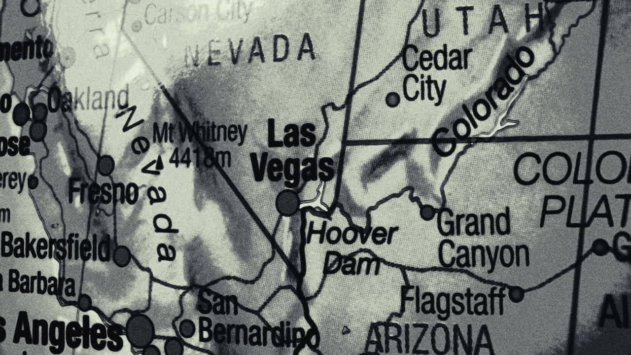 Close-up Map of the Southwestern United States