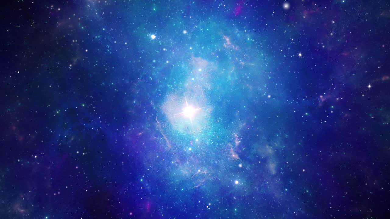 oscuro agujero negro profundo galaxia y estrella de partículas cámara volando a la fortuna de la luz.