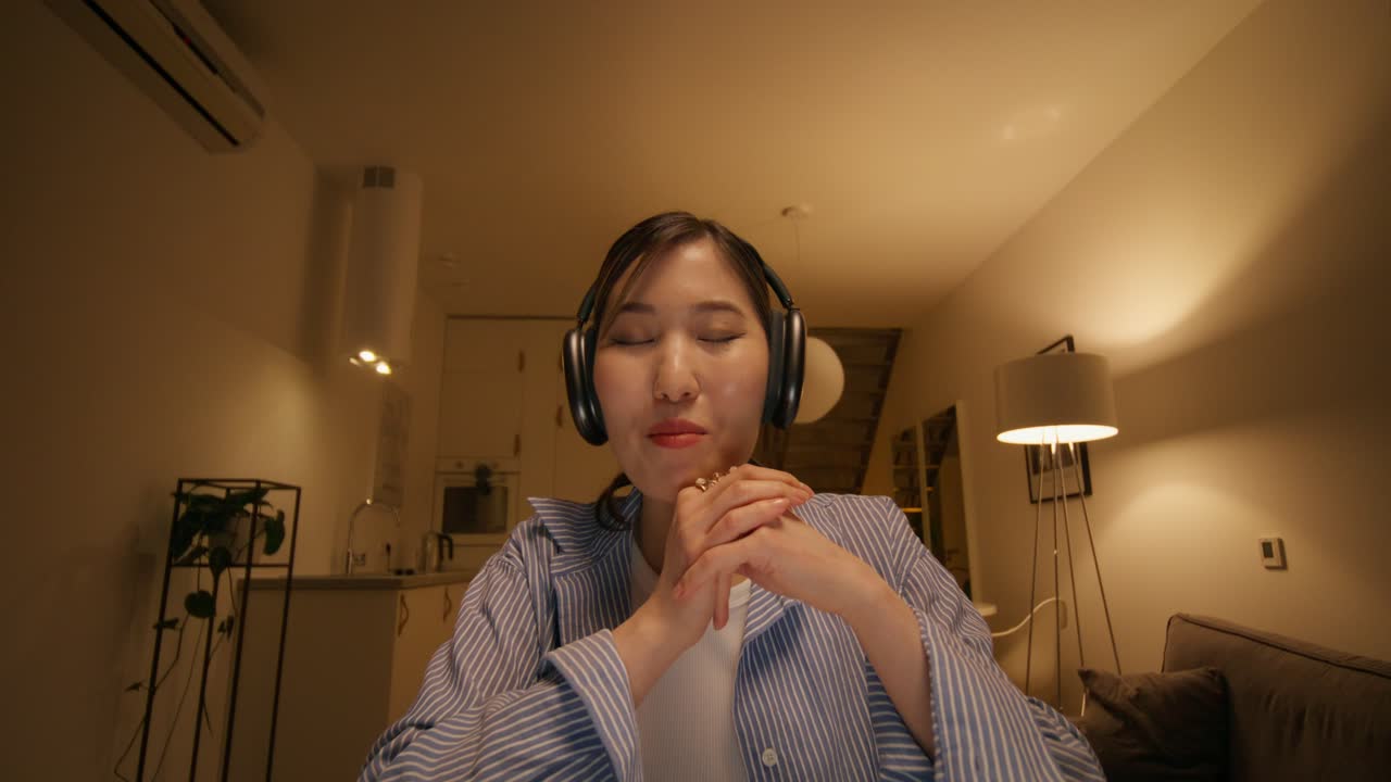 비디오 통화에서 여자