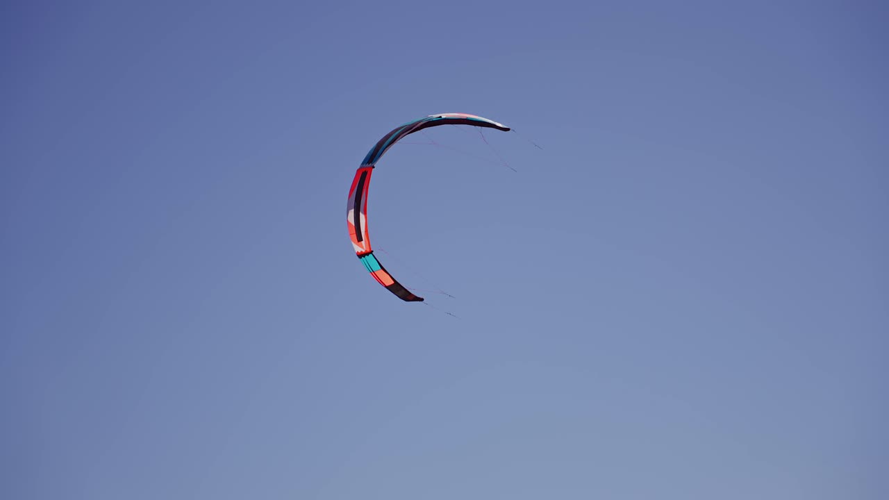 крыло воздушного змея над голубым небом