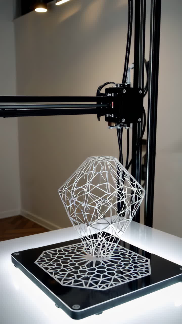 3D Printed Geometric Diamond-Shaped Object