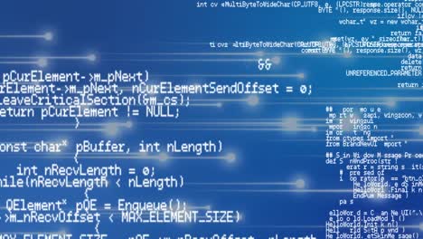 Animación-Del-Procesamiento-De-Datos-Sobre-Puntos-Brillantes-En-Segundo-Plano