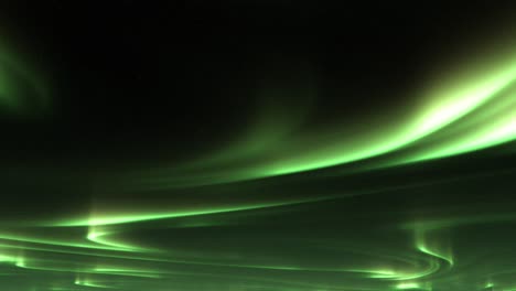 movimiento de las luces del norte contra el cielo con estrellas - ángulo bajo