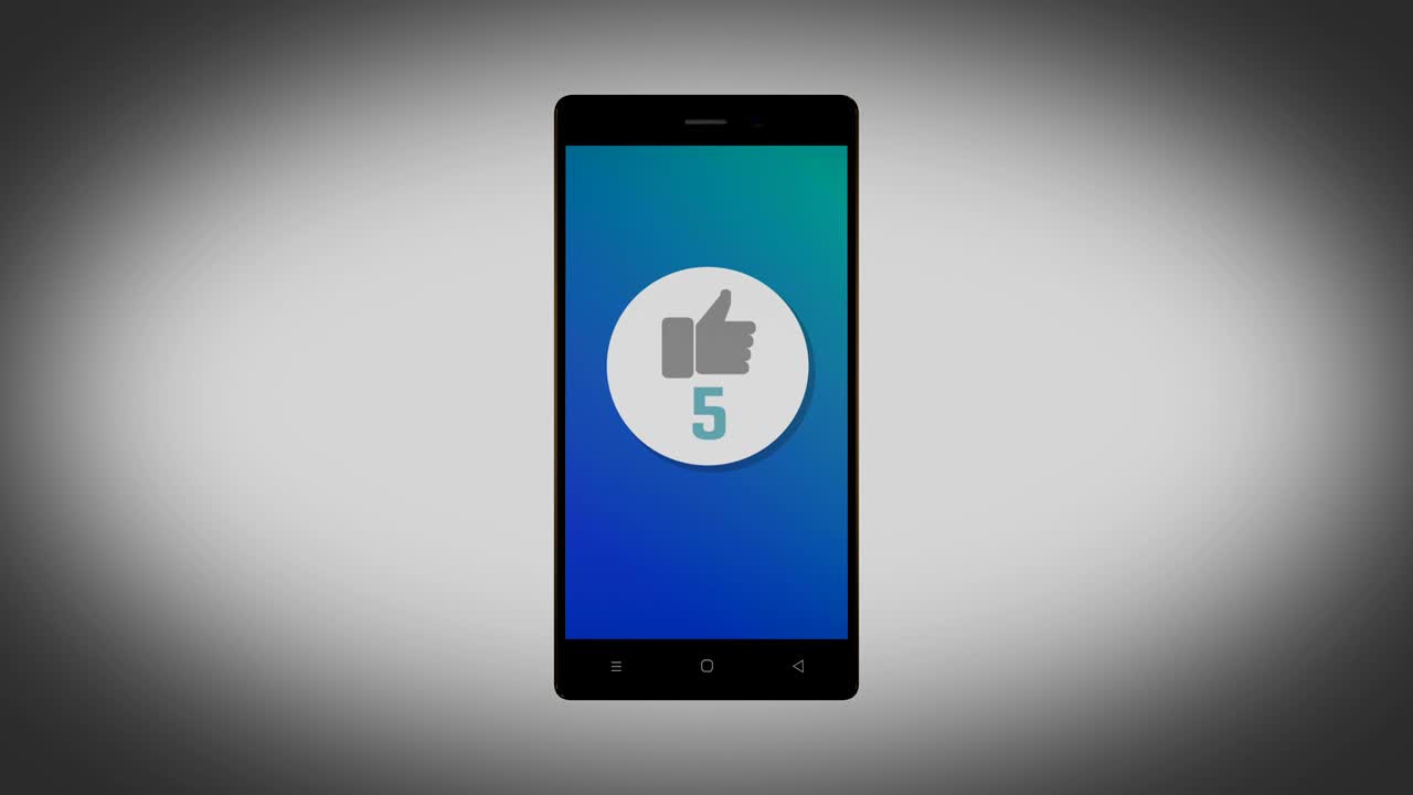 편지, 뉴스레터, 소셜 미디어 또는 바이러스 메시지를 손으로 만지는 애니메이션 루프 4k를 통해 인박스에 보내십시오.