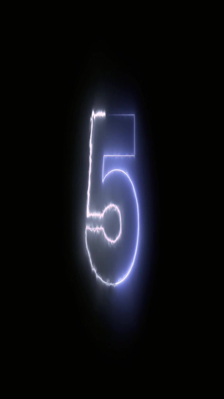 Electric Neon Countdown Timer from Ten to One