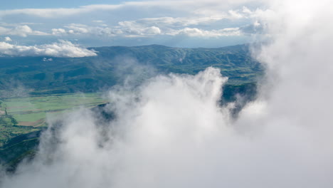 misty mountain valley view