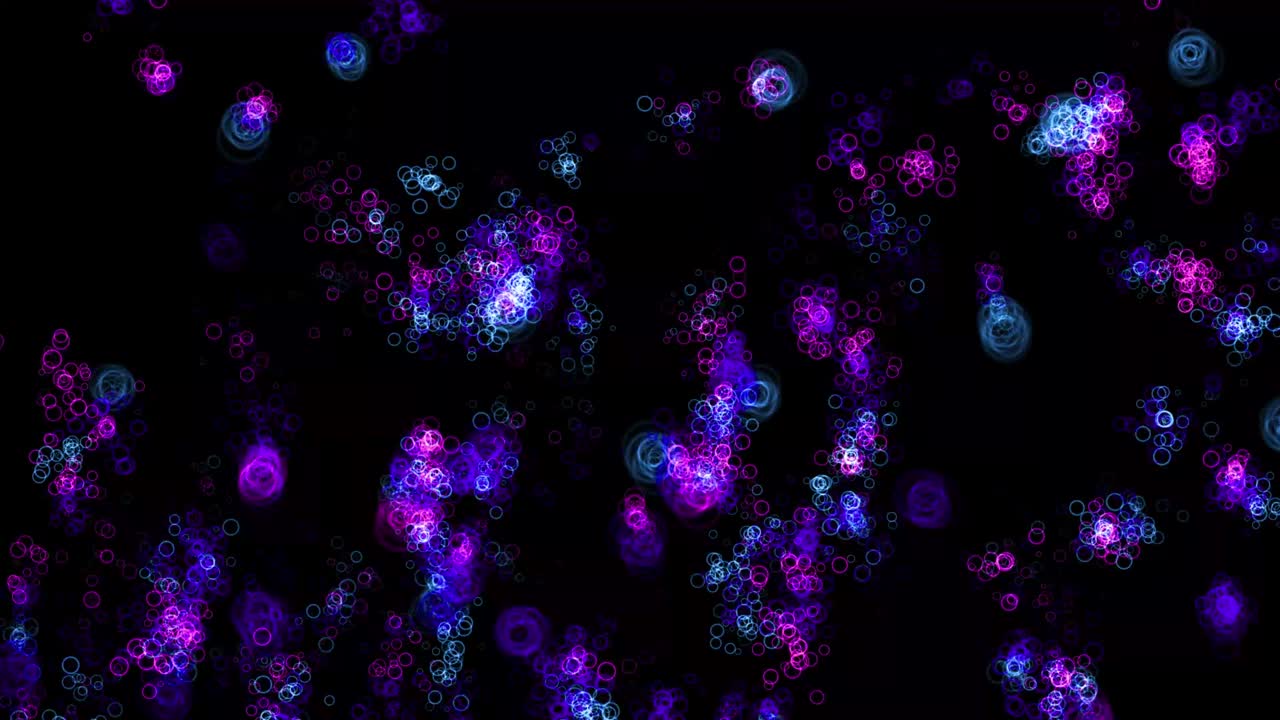 반지 모양 입자 애니메이션 모션 그래픽