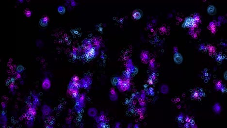 animación de partículas de forma de anillo gráficos de movimiento