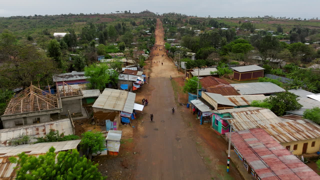 Traditional and modern life blending in Key Afer - aerial