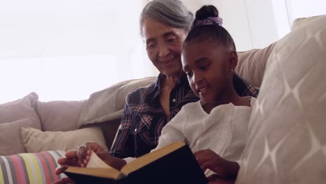 mature woman enjoying time with her granddaughter
