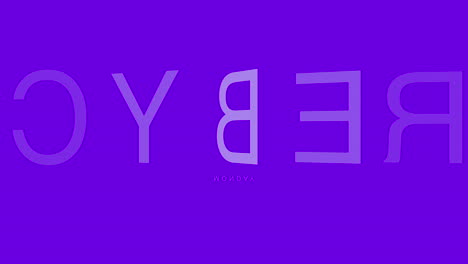 modern cyber monday text on purple gradient