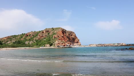 Rocky-Coastline-Of-Bolata-Cove-On-The-Black-Sea-Coast-Of-Bulgaria-In-Summer