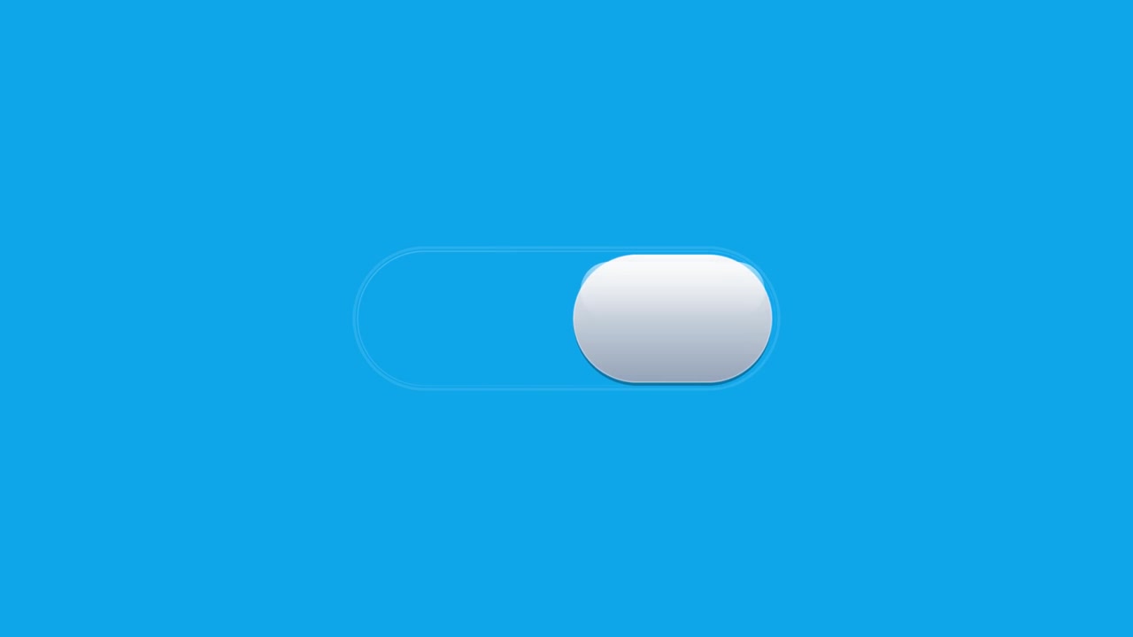 Digital Toggle Switch Turning On and Off