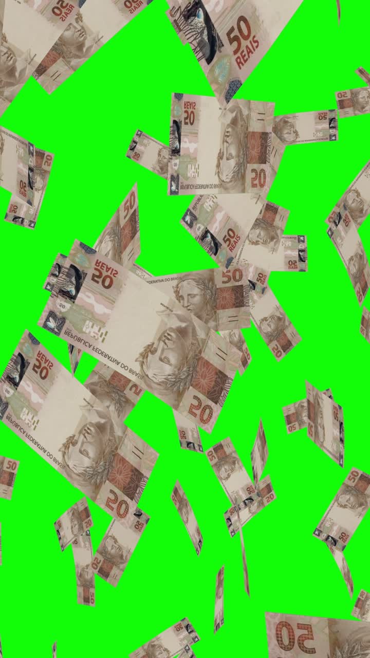 la caída de los billetes reales brasileños