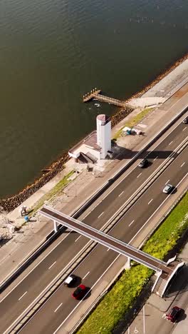 coastal highway aerial view