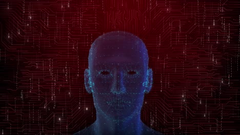 future ai tech machine learning digital human face artificial intelligence cyber mind security face