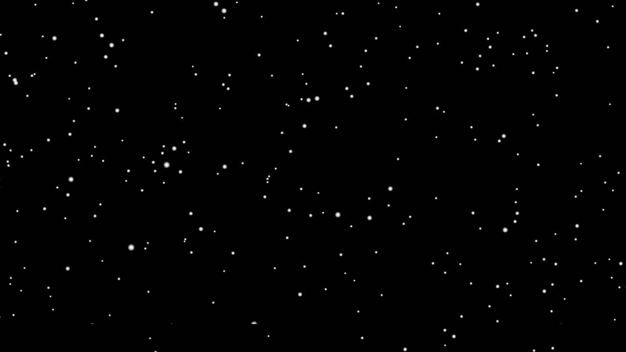 녹색 스크린에서 천천히 떨어지는 눈 4k 애니메이션 현실적인 눈은 검은 바탕에 고립되어 떨어집니다.
