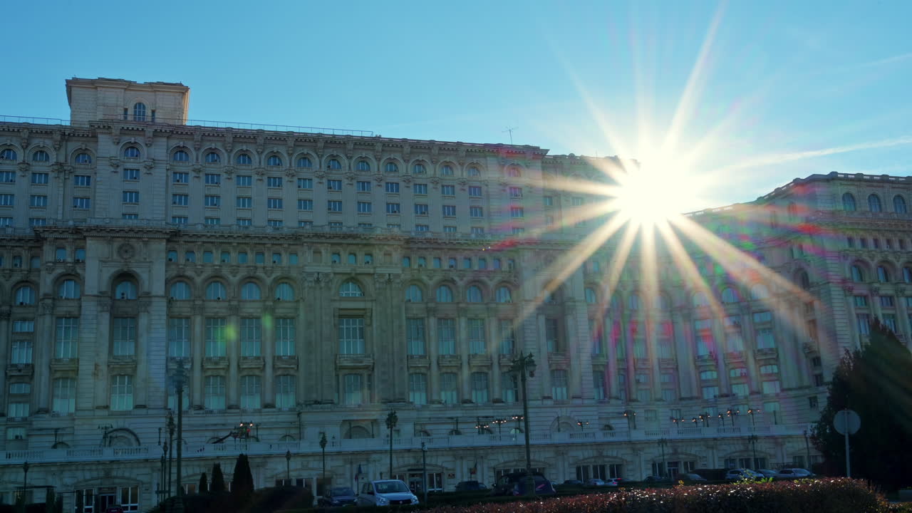 Palace of Parliament building in Bucharest, Romania
