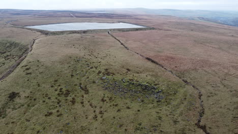 drone footage of todmorden's famous gaddins damm as featured every year in manchester evening news