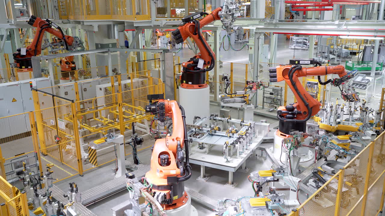 Automated Assembly Line in a Manufacturing Facility