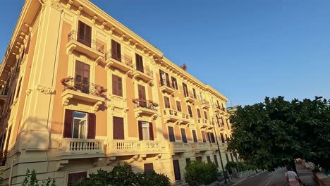 golden hour view of naples architecture