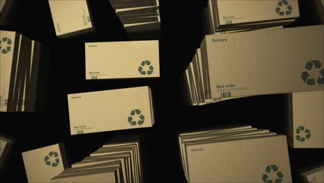 animación de bucle de la caja de entrega