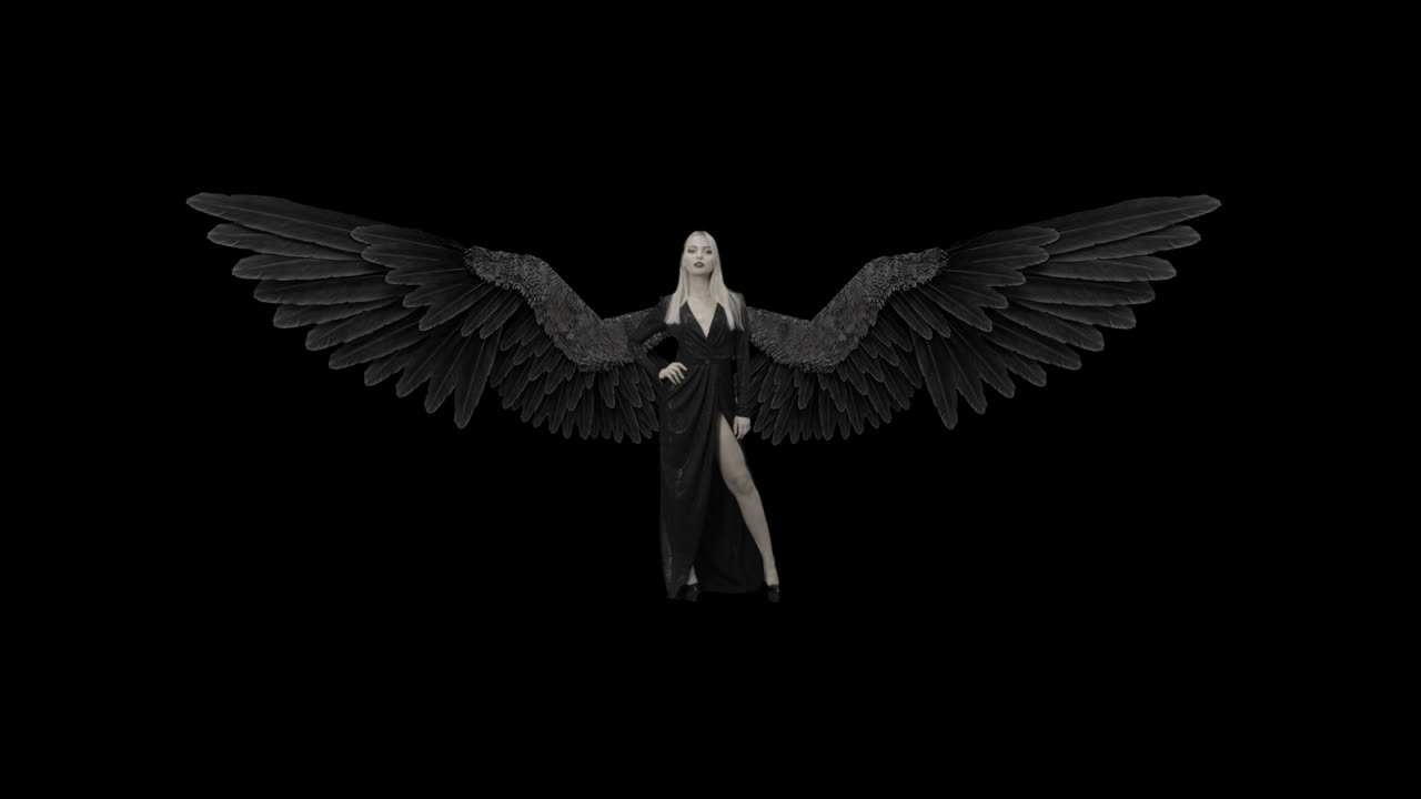 천사의 날개를 가진 여자