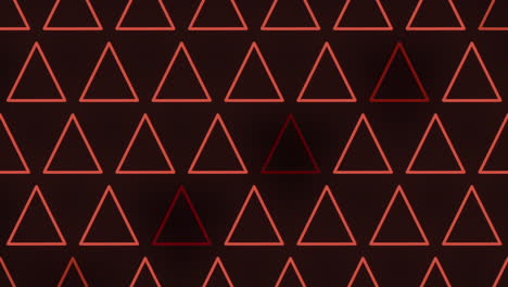 Striking-red-triangle-pattern-on-black-background