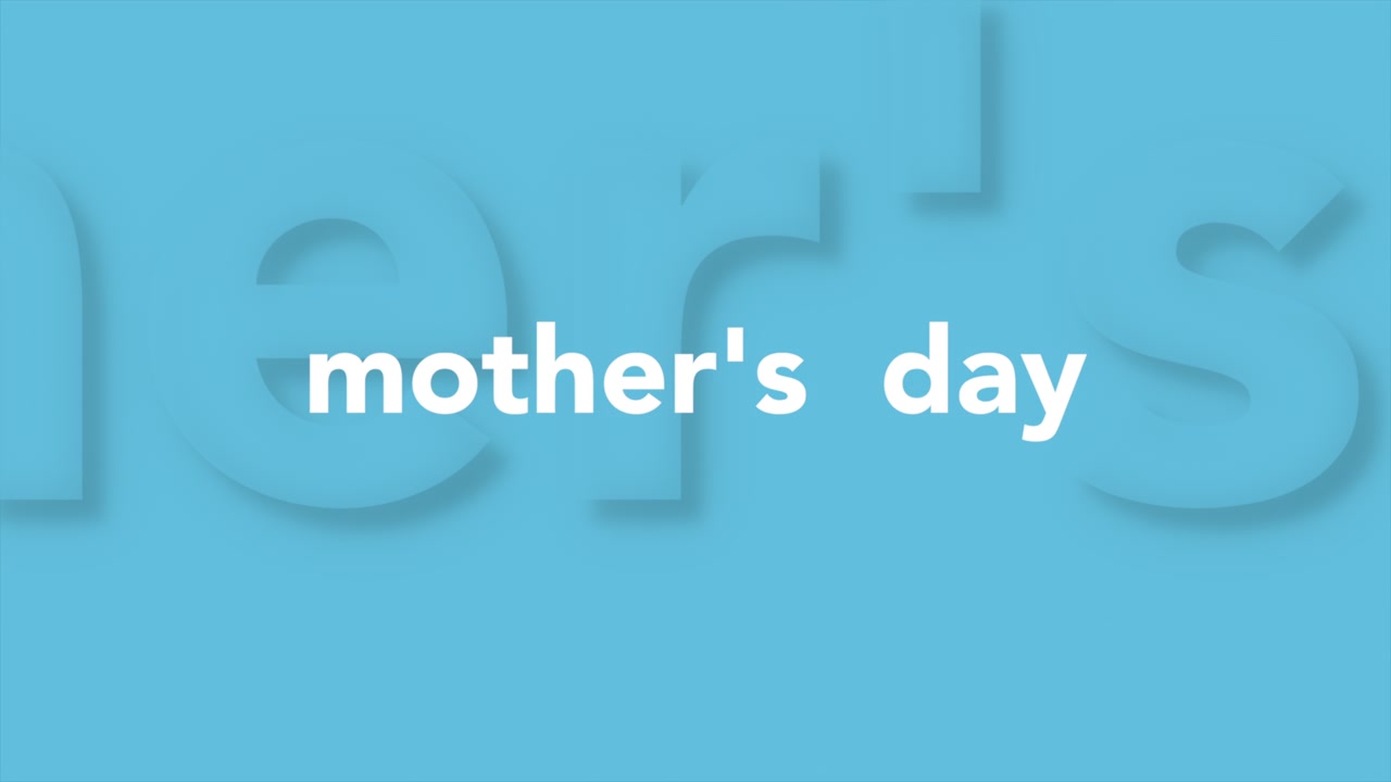 Blue Mother's Day card a touching tribute to moms on their special day