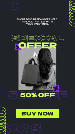 big sale and special offer e-commerce promotion template